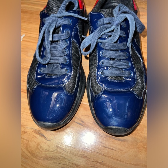 Used PRADA SPORT
Patent Leather Colorblock Pattern Sneakers - Picture 3 of 8